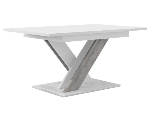 Τραπέζι Bronx Επεκτεινόμενο -Leuko - Gkri από Μοριοσανίδα  140 x  80  x  75 εκ.