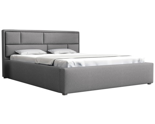 Επενδυμένο Κρεβάτι Deco-180 X 200-Gkri από Ύφασμα,Μοριοσανίδα  200 x  223  x  93 εκ.