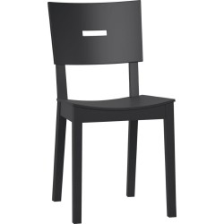 Καρέκλα Simple-Μαύρο από Μασίφ Ξύλο  43 x  50  x  86 εκ.