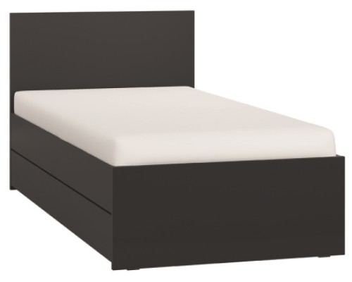Κρεβάτι Παιδικό Simple-Μαύρο από Μοριοσανίδα  95.5 x  206  x  90 εκ.