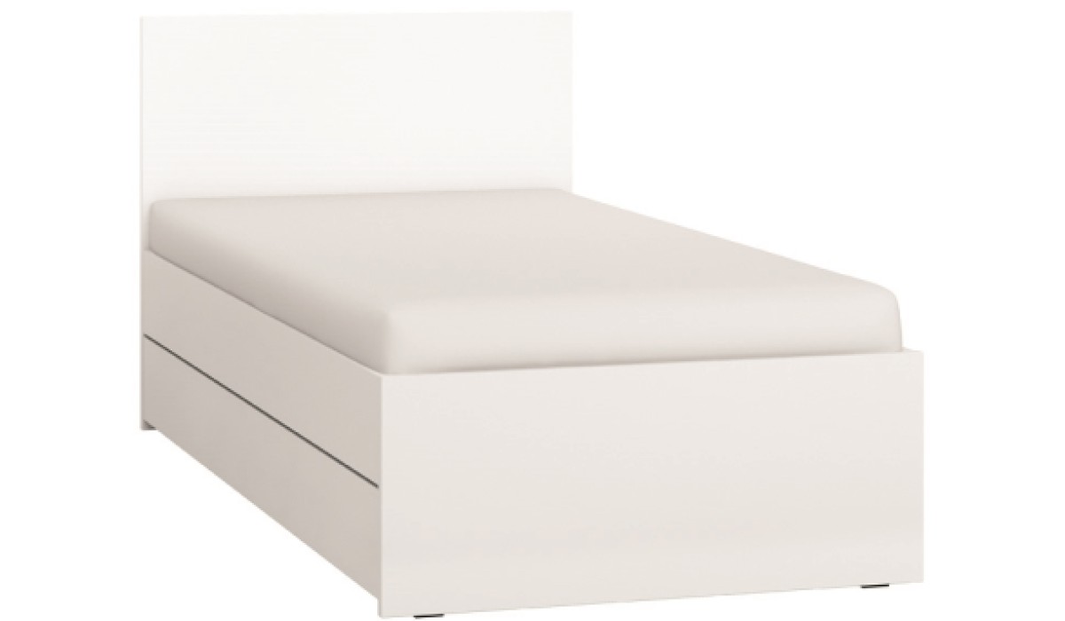 Κρεβάτι Παιδικό Simple-Λευκό από Μοριοσανίδα  95.5 x  206  x  90 εκ. | Mycollection.gr