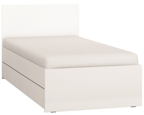 Κρεβάτι Παιδικό Simple-Λευκό από Μοριοσανίδα  95.5 x  206  x  90 εκ.