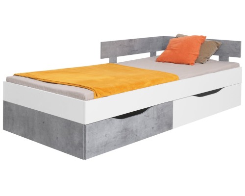 Κρεβάτι Sigma-Gkri-Leuko-120 X 200 από Μοριοσανίδα