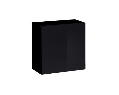 Κρεμαστό Ντουλάπι Swiss-Μαύρο από PVC,Μοριοσανίδα  60 x  30  x  60 εκ.