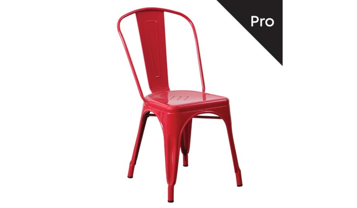 Relix Καρέκλα-Pro, Μέταλλο Βαφή Κόκκινο 45x51x85cm | Mycollection.gr