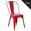 Relix Καρέκλα-Pro, Μέταλλο Βαφή Κόκκινο 45x51x85cm | Mycollection.gr