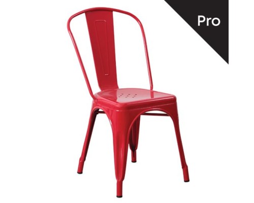 Relix Καρέκλα-Pro, Μέταλλο Βαφή Κόκκινο 45x51x85cm