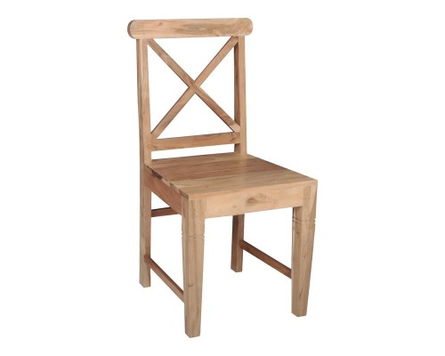 Kika Καρέκλα Tραπεζαρίας Κουζίνας - Ξύλο Ακακία Φυσικό 46x50x94cm