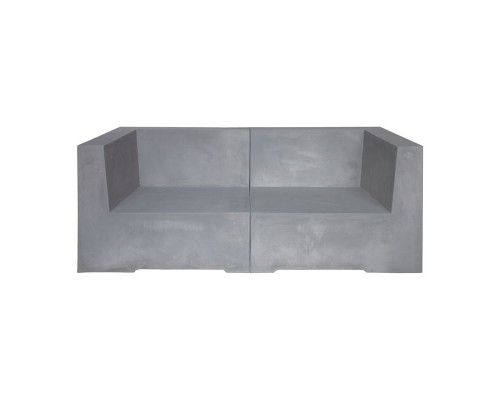 Concrete 2Θέσιος Kαναπές Κήπου - Βεράντας, Cement Grey 166x81x65cm