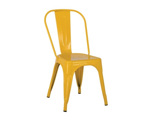 Relix Καρέκλα, Μέταλλο Βαφή Κίτρινο 44x49x84cm