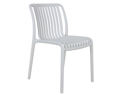 Moda Καρέκλα-Pro Στοιβαζόμενη Pp - Uv Protection, Απόχρωση Άσπρο 48x57x80cm