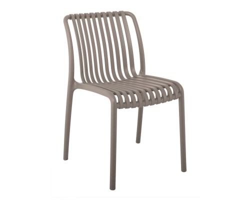 Moda Καρέκλα-Pro Στοιβαζόμενη Pp - Uv Protection, Απόχρωση Mocha 48x57x80cm