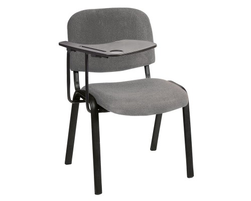 Sigma Καρέκλα - Θρανίο Μέταλλο Βαφή Μαύρο, Ύφασμα Γκρι 65x70x77cm / Σωλ.35x16/1mm