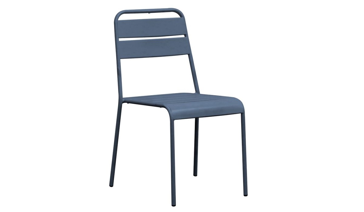 Brio Καρέκλα-Pro Στοιβαζόμενη Μέταλλο Βαφή Sandy Blue 5415C 48x59x79cm | Mycollection.gr