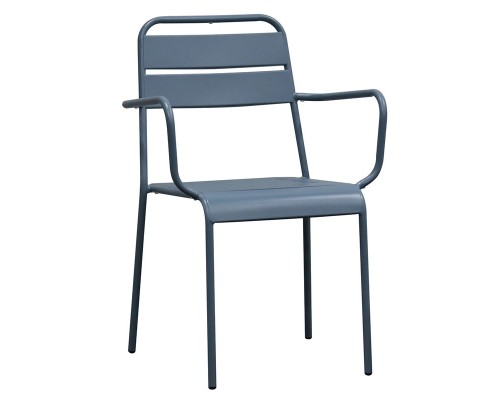 Brio Πολυθρόνα-Pro Στοιβαζόμενη, Μέταλλο Βαφή Sandy Blue 5415C 57x58x84cm