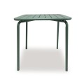 Brio Slat Τραπέζι-Pro Κήπου - Βεράντας, Μέταλλο Βαφή Sandy Green 5635C 70x70x73cm | Mycollection.gr