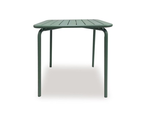 Brio Slat Τραπέζι-Pro Κήπου - Βεράντας, Μέταλλο Βαφή Sandy Green 5635C 70x70x73cm