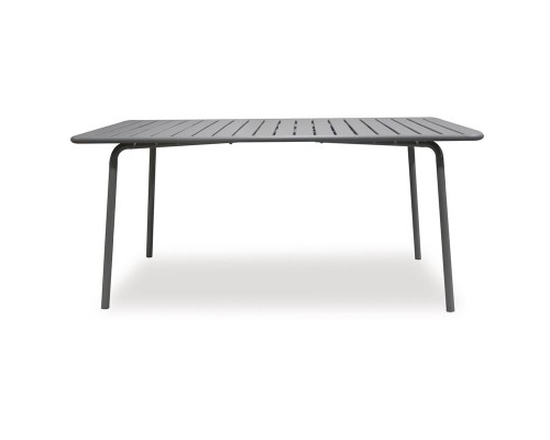 Brio Slat Τραπέζι-Pro Κήπου - Βεράντας, Μέταλλο Βαφή Cool Grey 4C 160x90x73cm