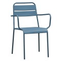 Brio Πολυθρόνα-Pro Στοιβαζόμενη, Μέταλλο Βαφή Sandy Blue 5415C 57x58x84cm | Mycollection.gr