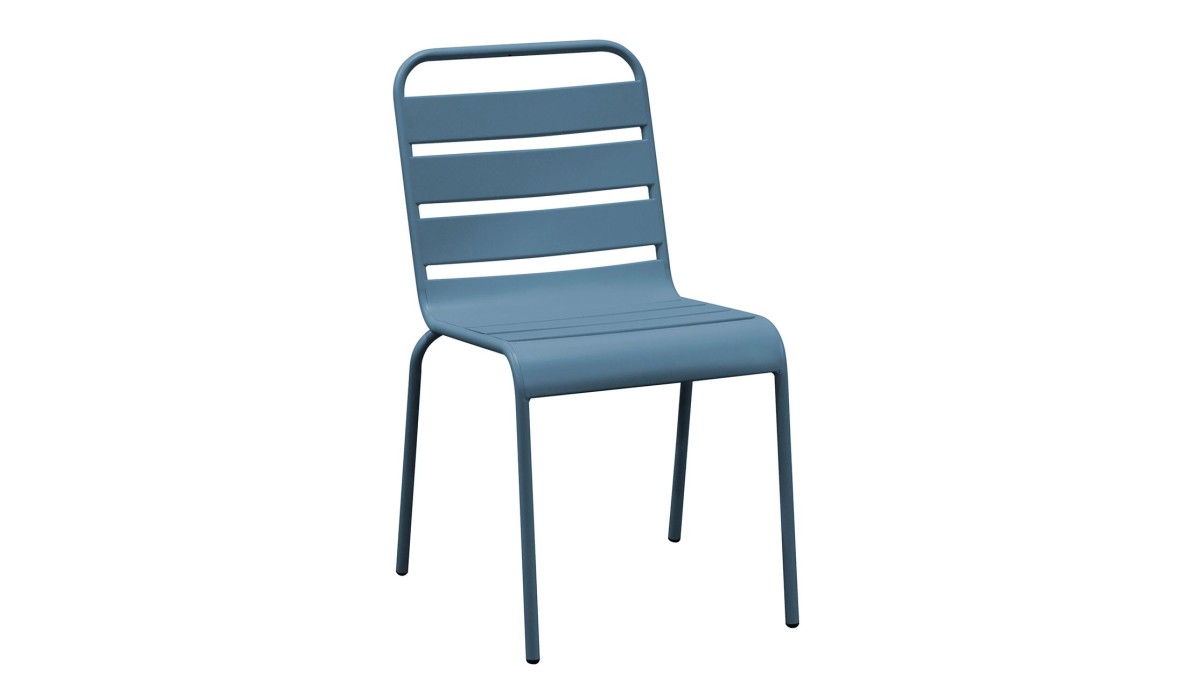 Brio Καρέκλα-Pro Στοιβαζόμενη Μέταλλο Βαφή Sandy Blue 5415C 48x59x79cm | Mycollection.gr