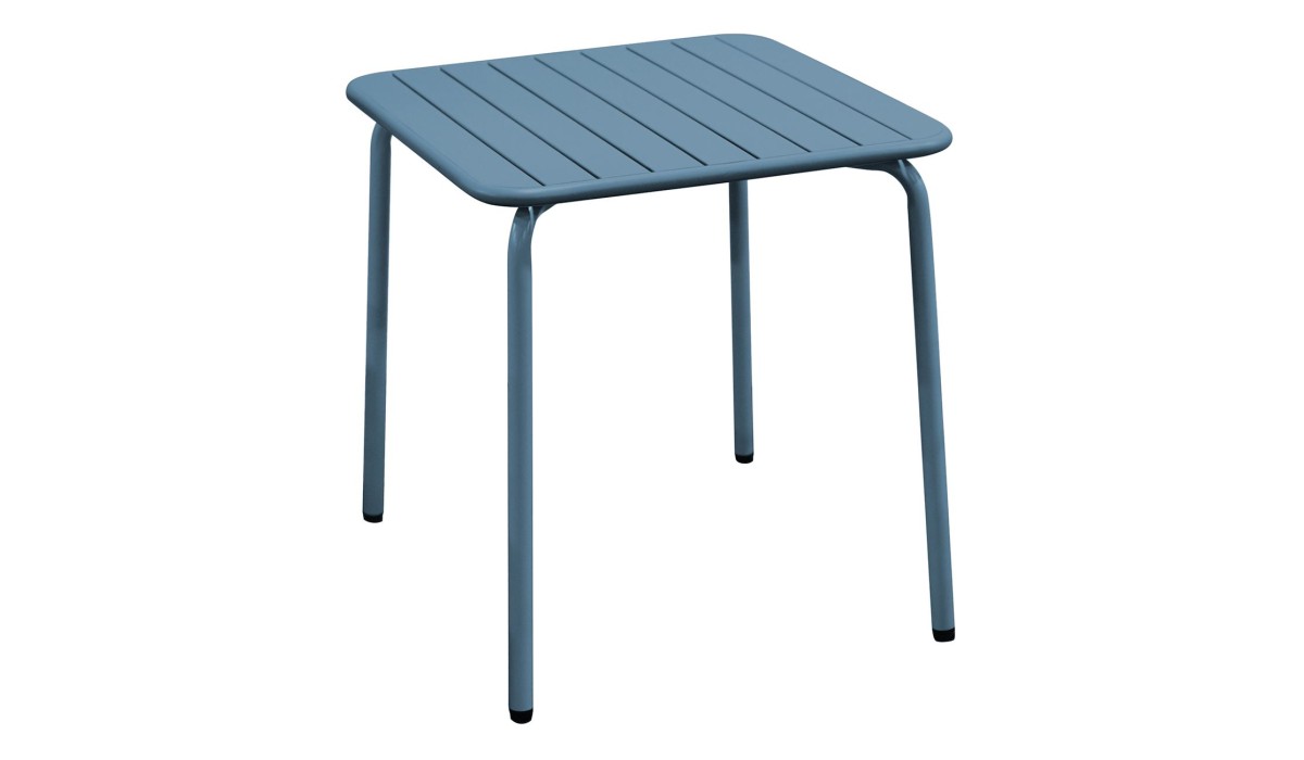 Brio Slat Τραπέζι-Pro Κήπου - Βεράντας, Μέταλλο Βαφή Sandy Blue 5415C 70x70x73cm | Mycollection.gr