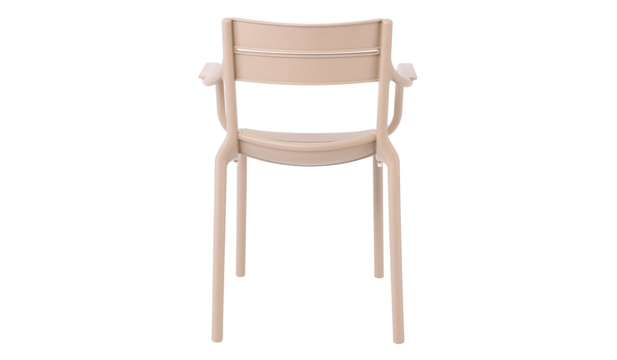 Serena Πολυθρόνα, Στοιβαζόμενη Pp - Uv Cappuccino 59x55x81cm | Mycollection.gr