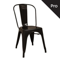 Relix Καρέκλα-Pro, Μέταλλο Βαφή Μαύρο 45x51x85cm