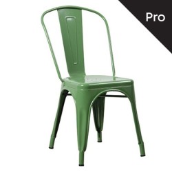 Relix Καρέκλα-Pro, Μέταλλο Βαφή Πράσινο 45x51x85cm