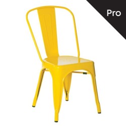 Relix Καρέκλα-Pro, Μέταλλο Βαφή Κίτρινο 45x51x85cm