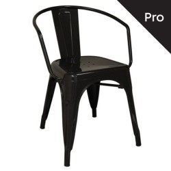 Relix Πολυθρόνα-Pro, Μέταλλο Βαφή Μαύρο 52x49x72cm