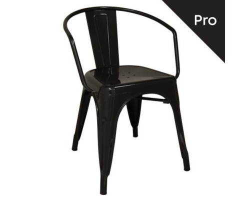 Relix Πολυθρόνα-Pro, Μέταλλο Βαφή Μαύρο 52x49x72cm