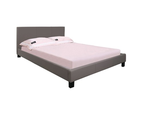 Wilton Κρεβάτι Διπλό, Για Στρώμα 150X200Cm, Pu Απόχρωση Cappuccino 159x213x89cm