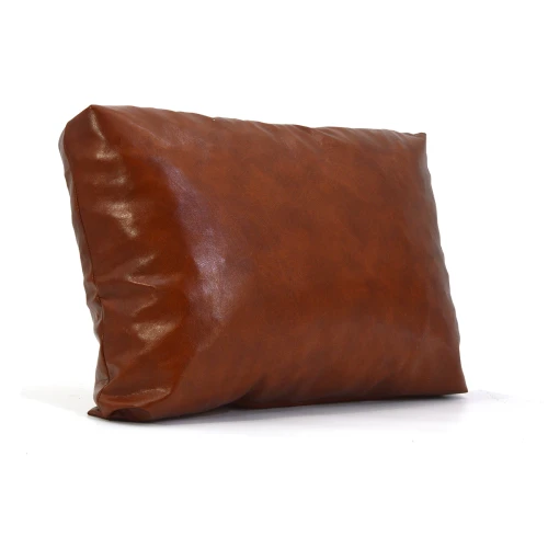 Μαξιλάρι Δερματίνη καναπέ Minesota 11 - Cinnamon Light Brown  Με Φερμουάρ