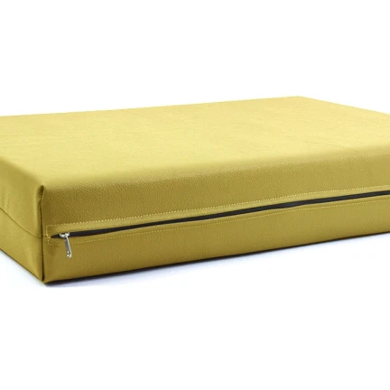 Μαξιλάρι Για Καναπέ / Παλέτα Δερματίνη Odario 24 - Orange Beige Με Φερμουάρ