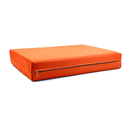 Μαξιλάρι Για Καναπέ / Παλέτα Δερματίνη Odario 25 - Vivid Orange Με Φερμουάρ
