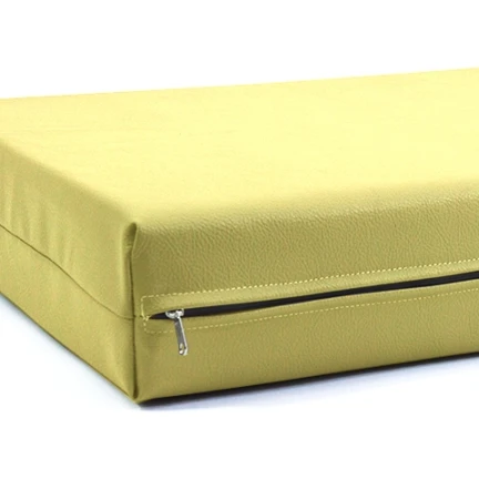 Μαξιλάρι Για Καναπέ / Παλέτα Δερματίνη Odario 6 - Dusty Yellow Με Φερμουάρ