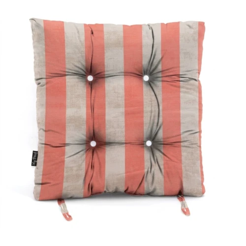 Μαξιλάρι κάθισμα μπαμπού Λονέτα Ύφασμα wide stripes orange design