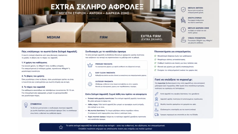 Extra Σκληρό Αφρολέξ: Πότε Αξίζει να το Επιλέξετε;