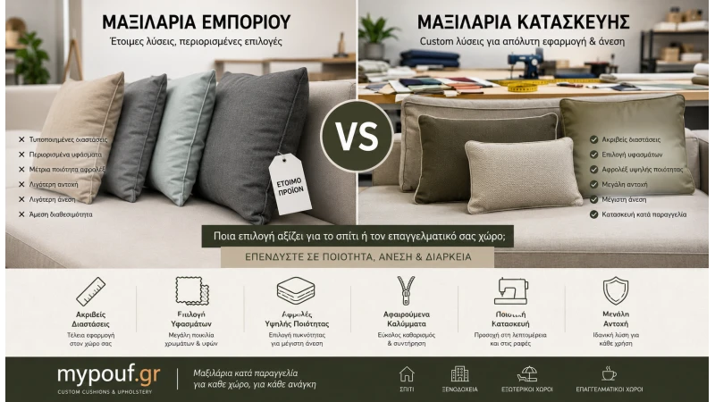 Μαξιλάρια Εμπορίου ή Μαξιλάρια Κατασκευής; Ο Απόλυτος Οδηγός