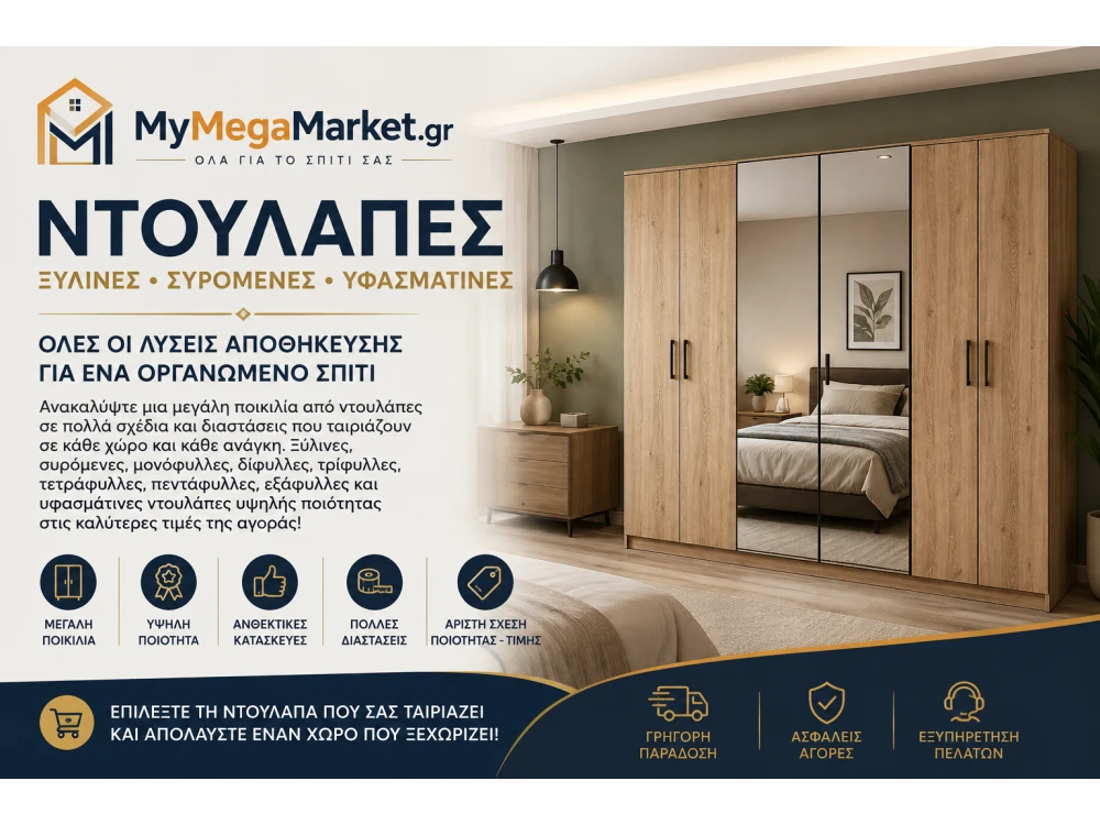 Ντουλάπες Ξύλινες, Συρόμενες & Υφασμάτινες | Οδηγός Αγοράς