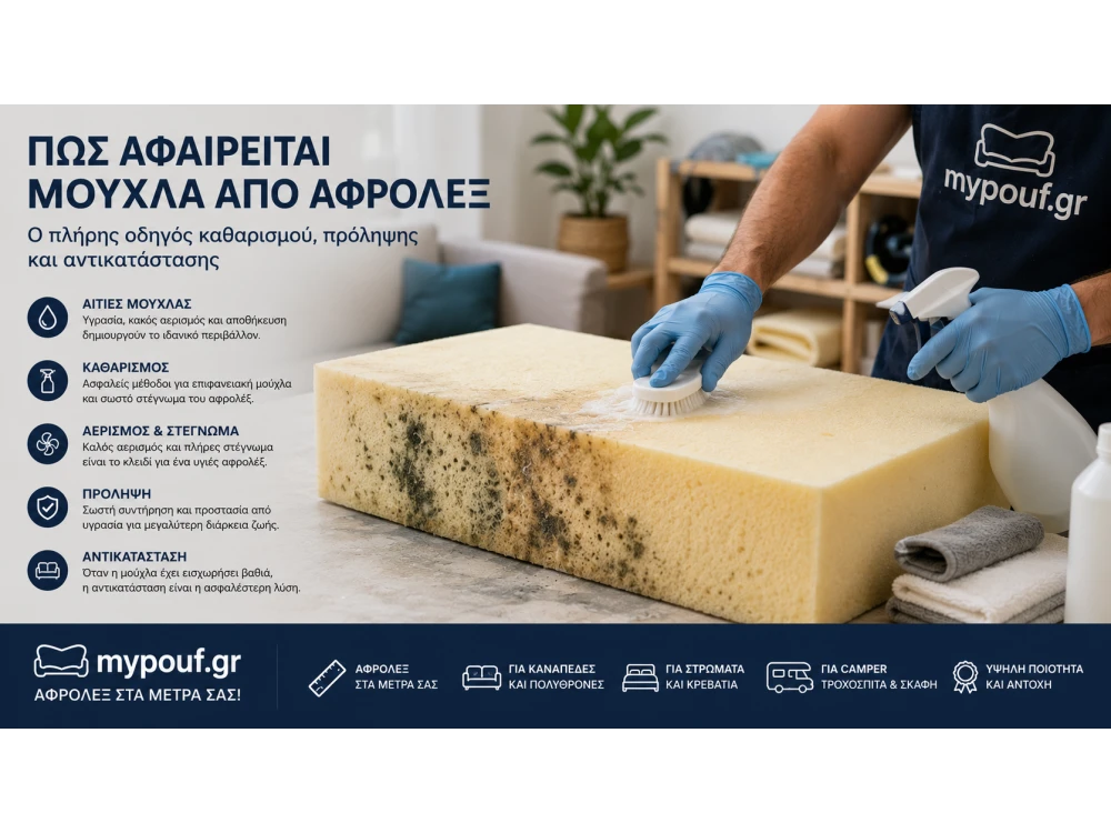 Πώς Αφαιρείται η Μούχλα από το Αφρολέξ; Πλήρης Οδηγός