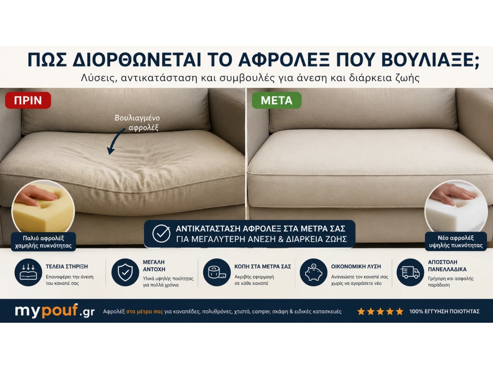 Πώς Διορθώνεται το Αφρολέξ που Βούλιαξε; | Λύσεις & Αντικατάσταση
