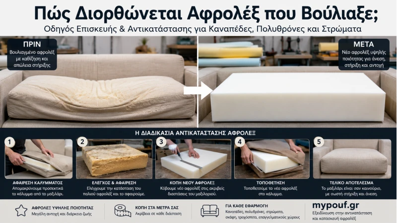 Πώς Διορθώνεται Αφρολέξ που Βούλιαξε; | Οδηγός Επισκευής & Αντικατάστασης