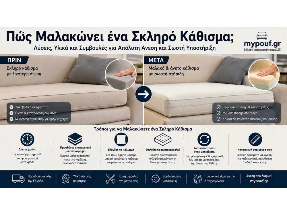 Πώς Μαλακώνει ένα Σκληρό Κάθισμα; Πλήρης Οδηγός