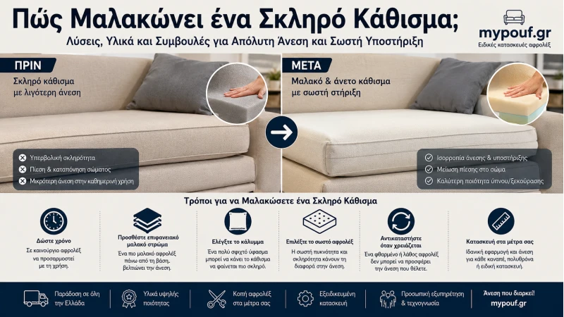 Πώς Μαλακώνει ένα Σκληρό Κάθισμα; Πλήρης Οδηγός