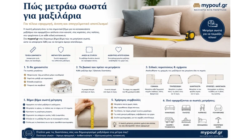 Πώς Μετράω Σωστά για Μαξιλάρια; Πλήρης Οδηγός Μετρήσεων