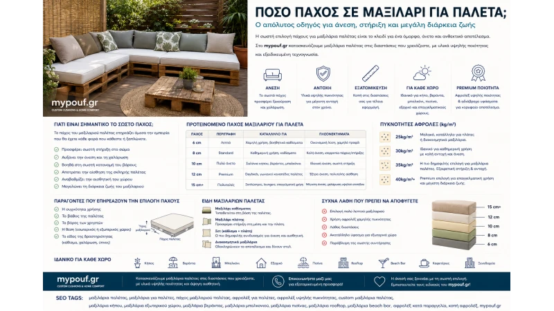 Πόσο Πάχος σε Μαξιλάρι για Παλέτα; Ο Απόλυτος Οδηγός