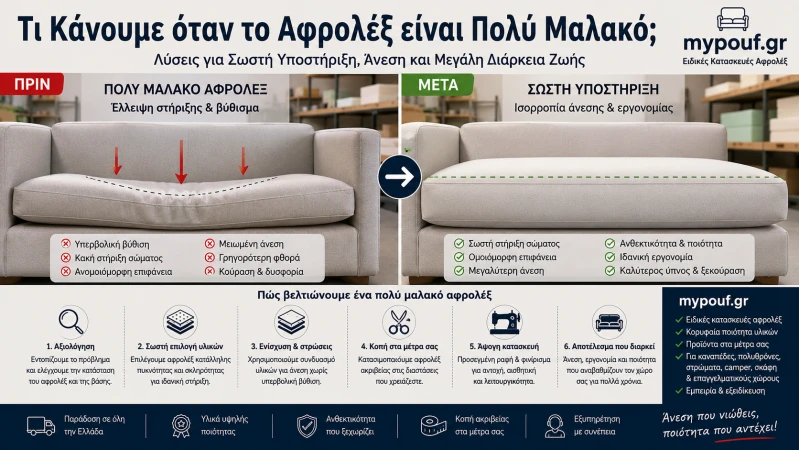 Τι Κάνουμε όταν το Αφρολέξ Είναι Πολύ Μαλακό;