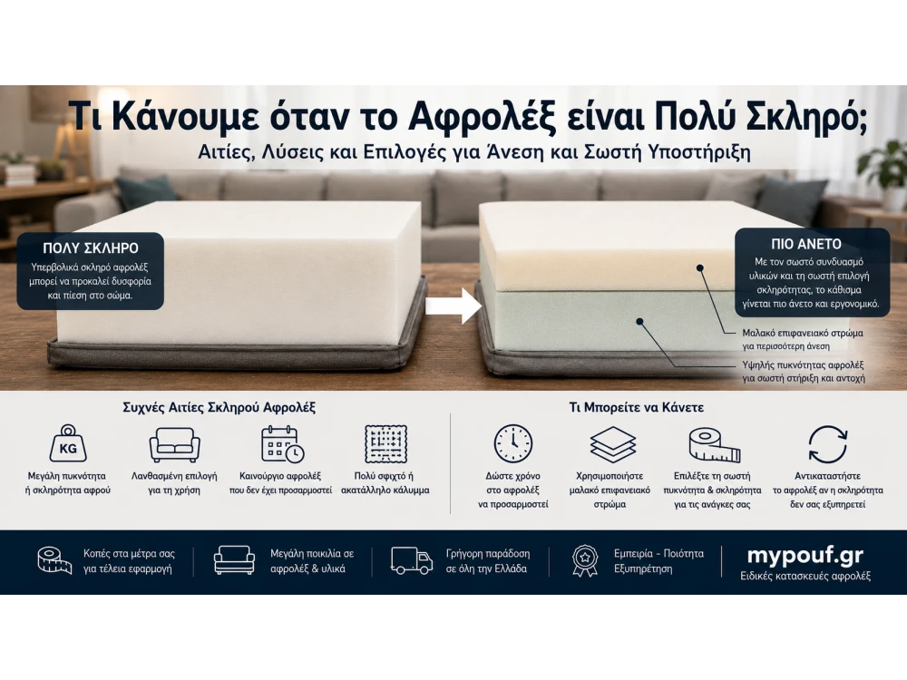 Τι Κάνουμε όταν το Αφρολέξ Είναι Πολύ Σκληρό;
