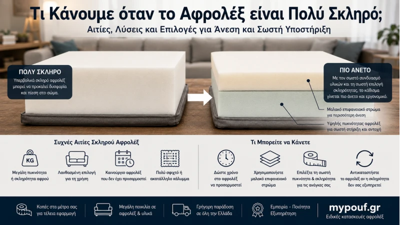 Τι Κάνουμε όταν το Αφρολέξ Είναι Πολύ Σκληρό;